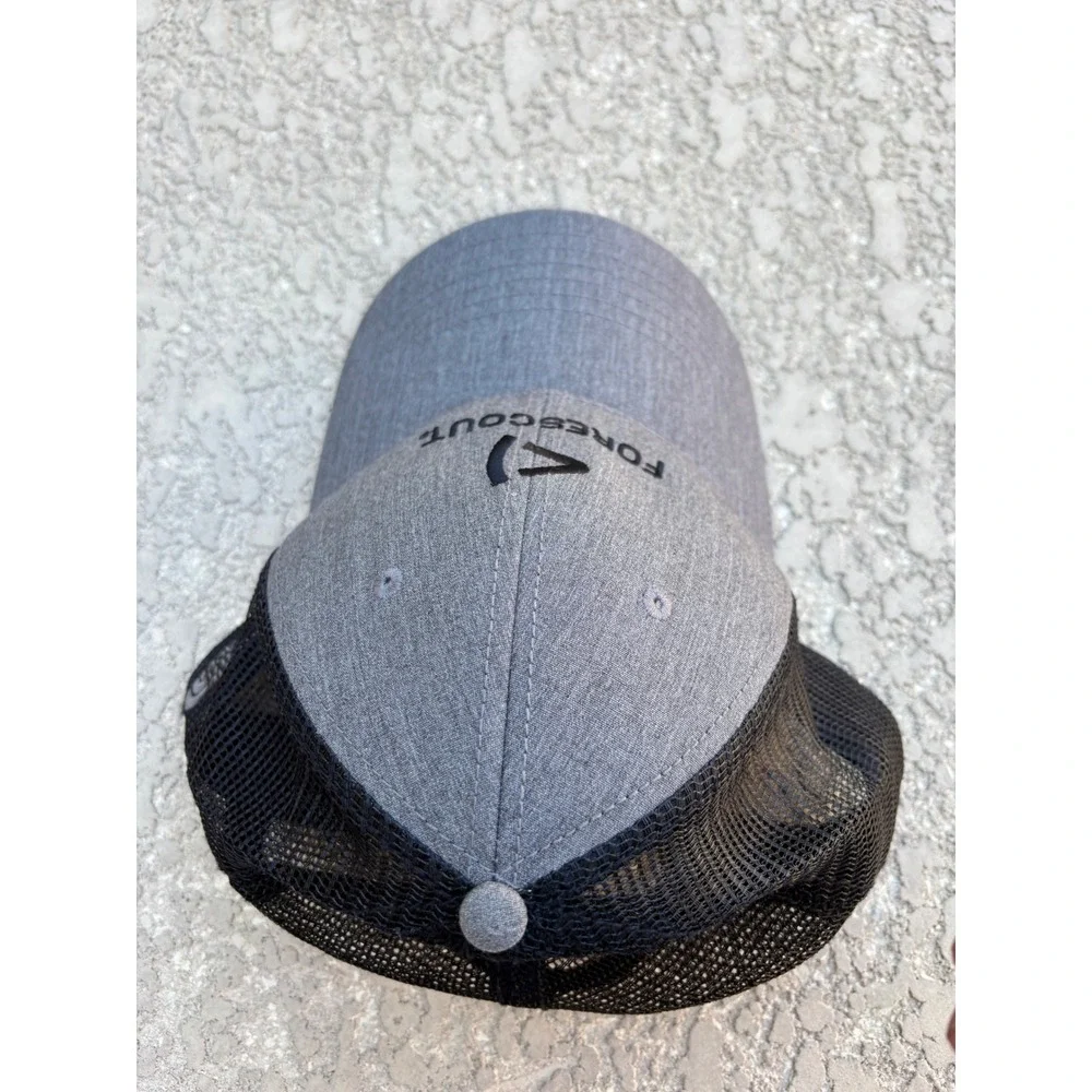 The North Face Baseball Hat Snap Back Black Gray Forescout One Size